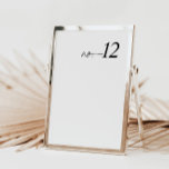 Numeração De Mesa Número Simples de Tabelas Pretas e Brancas Minimal<br><div class="desc">Esta design elegante e subestimada adiciona um toque de sofisticação às suas mesas. Com um esquema clássico de preto e branco, ele complementa sem esforço vários temas de casamento. Com esses números de tabela, seus convidados podem localizar facilmente suas mesas atribuídas enquanto adicionam uma estética na moda e minimalista à...</div>