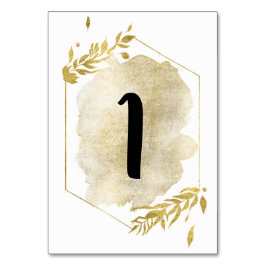 Numeração De Mesa Números da Tabela de Efeitos de Folhagem do ouro