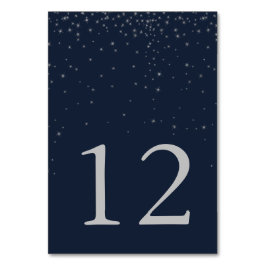 Numeração De Mesa Números de Casamento de Estrelas Marinhos Elegante
