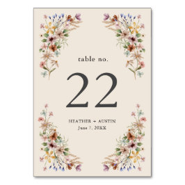 Numeração De Mesa Números de Mesa Boho Florais Vintage