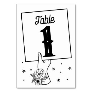 Numeração De Mesa Números de Mesa Casamento Tradicional Tatuagem Roc