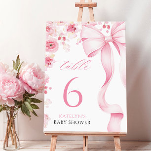 Numeração De Mesa Números de Mesa Coquette Baby in Bloom