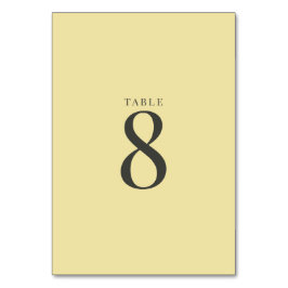 Numeração De Mesa Números de Mesa de Casamento Amarelo Cítrico Ilha