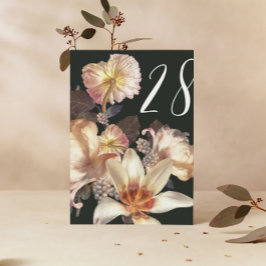 Numeração De Mesa Números de Mesa de Casamento Antigos Esmeralda Vin