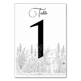 Numeração De Mesa Números de Mesa de Casamento com Desenho Minimalis