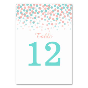 Numeração De Mesa Números de mesa de casamento cor-de-rosa cor-de-la
