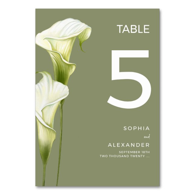 Numeração De Mesa Números de Mesa de Casamento "Delicadas Copas-de-L (Frente)