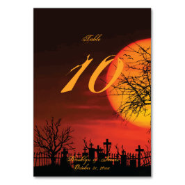 Numeração De Mesa Números De Mesa De Casamento Do Dia Das Bruxas Pre