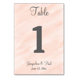 Numeração De Mesa Números de Mesa de Casamento em Aguarela Cinza Ros