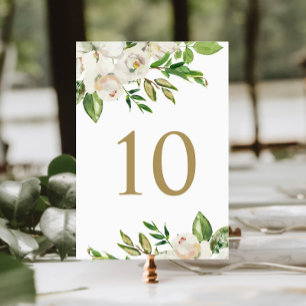 Numeração De Mesa Números De Mesa De Casamento Floral De Sangue Dour
