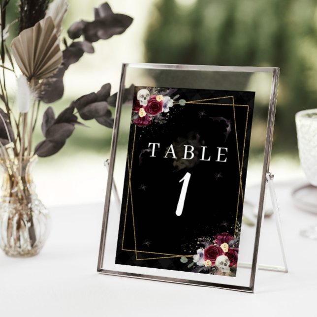 Numeração De Mesa Números de Mesa de Casamento Gótico de Romance Som (Criador carregado)