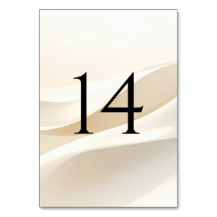 Numeração De Mesa Números de Mesa de Casamento Modernos (1–20)