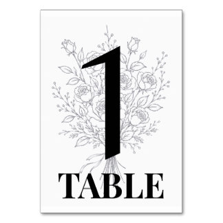 Numeração De Mesa Números de Mesa de Casamento Rosa Minimalista