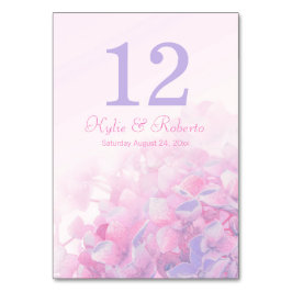 Numeração De Mesa Números de mesa de casamento rosa púrpura floral H