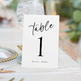 Numeração De Mesa Números de Mesa de Casamento Simples Modernos Dive