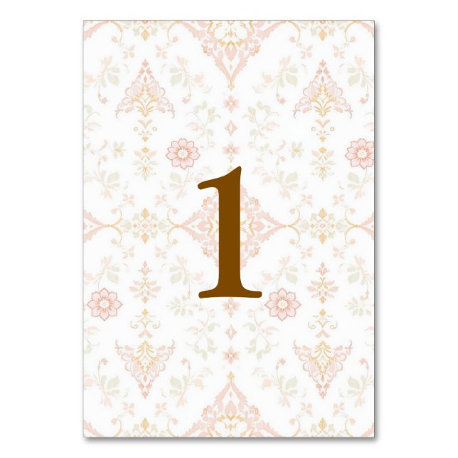 Numeração De Mesa Números de mesa elegantes e personalizáveis (Frente)