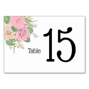 Numeração De Mesa Números de Mesa Florais BOHO - Personalizados