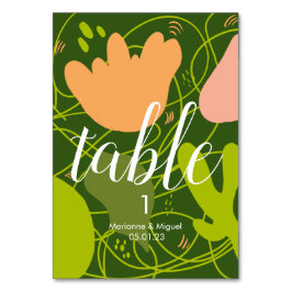 Numeração De Mesa Números de Mesa Florais em Formato de Cacto para C