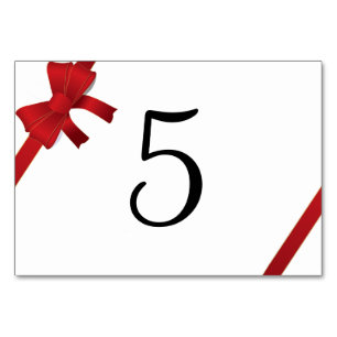 Numeração De Mesa Números de Mesa para Casamento de Inverno com Laço