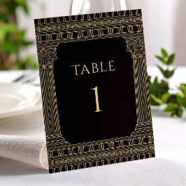 Numeração De Mesa Números de Mesa para Festa Elegante na Grécia Anti