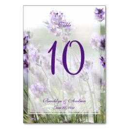 Numeração De Mesa Números de Tabela Boêmia de Lavanda Personalizada