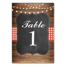 Numeração De Mesa Números de tabela Casando Madeira CHURRASCO Rústic