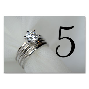 Numeração De Mesa Números de Tabela de Anéis de Casamento