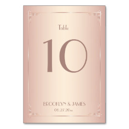Numeração De Mesa Números de Tabela de Casamento de Blush Vintage