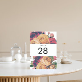 Numeração De Mesa Números de Tabela de Casamento de Fetos Botânicos