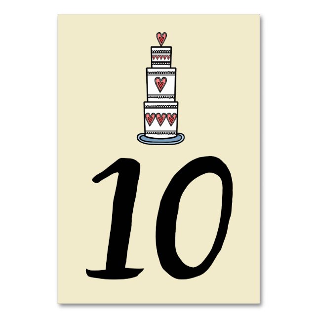 Numeração De Mesa Números de Tabela de Casamento de Ilustração de Bo (Frente)