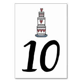 Numeração De Mesa Números de Tabela de Casamento de Ilustração de Bo