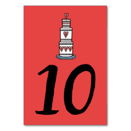 Numeração De Mesa Números de Tabela de Casamento de Ilustração de Bo