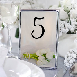 Numeração De Mesa Números de Tabela de Casamento de Mola Branca do B