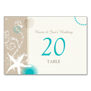 Numeração De Mesa Números de Tabela de Casamento de Praia de Aqua Iv