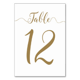 Numeração De Mesa Números de Tabela de Casamento Dourado Mesa 12