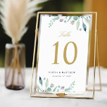 Numeração De Mesa Números de Tabela de Casamento Floral Luxe<br><div class="desc">Cartões de números de mesas de casamento impressos com uma borda de verde suculento de aquarela para corresponder à nossa coleção Floral de Luxe. Personalize cada número necessário e adicione cada um ao carrinho individualmente para garantir uma impressão precisa. Use as ferramentas de design para editar as fontes de texto...</div>