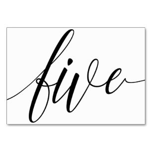 Numeração De Mesa Números de Tabela de Casamento - Tipografia de Lux