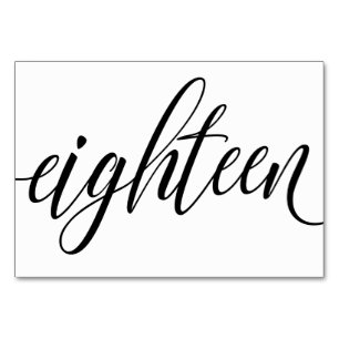 Numeração De Mesa Números de Tabela de Casamento - Tipografia de Lux