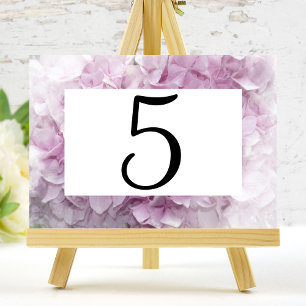 Numeração De Mesa Números de Tabela de Fluxos de Hipodrangia Rosa