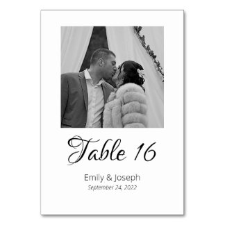 Numeração De Mesa Números de Tabela de Fotos Clássica