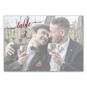 Numeração De Mesa Números de Tabela Desvaneceram Foto de Casamento 