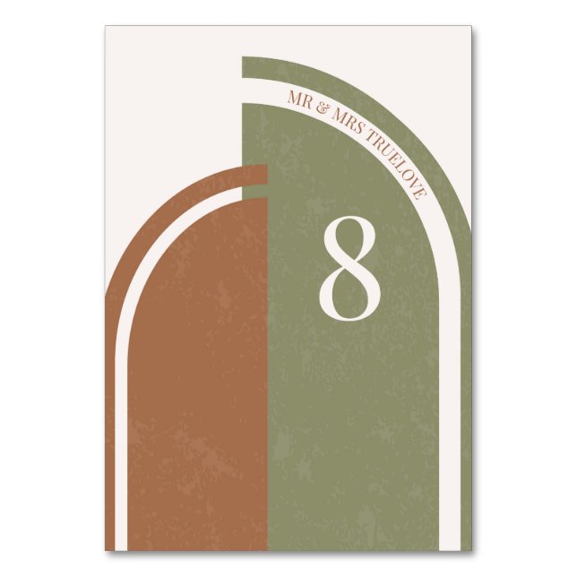 Numeração De Mesa Números de tabela do arco de casamento Boho (Frente)