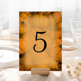 Numeração De Mesa Números de Tabela do Casamento outono Pumpkins Lar