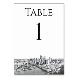 Numeração De Mesa Números de Tabela do Skyline Pittsburgh