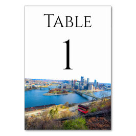 Numeração De Mesa Números de Tabela do Skyline Pittsburgh