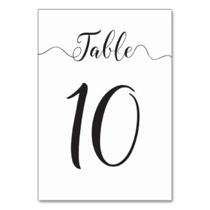 Numeração De Mesa Números de tabela Mesa 10