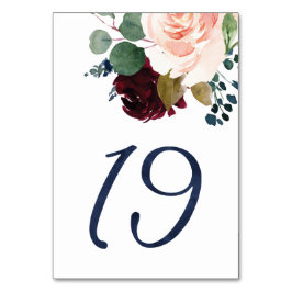 Numeração De Mesa Números de Tabela para Fonte Azul de Cor de Água d