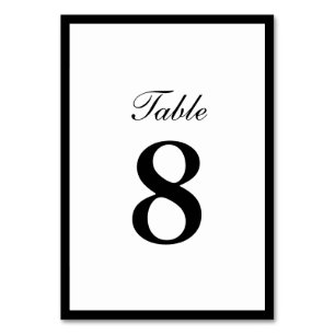 Numeração De Mesa Números de Tabela Simples de Borda Dupla