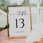 Numeração De Mesa Números de Tabela Simplesmente Mínimos<br><div class="desc">Ajude seus hóspedes a encontrar facilmente o caminho com estes bonitos cartões de números de mesa duplos. Edite facilmente os números e nomes! Consulte a coleção inteira para obter mais itens correspondentes!</div>