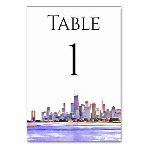 Numeração De Mesa Números de Tabela Skyline Chicago